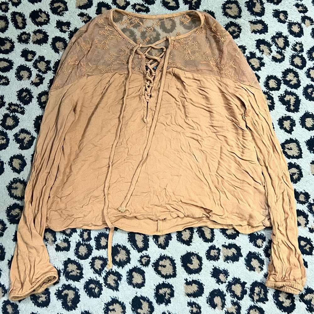 Burnt yellow charlotte top